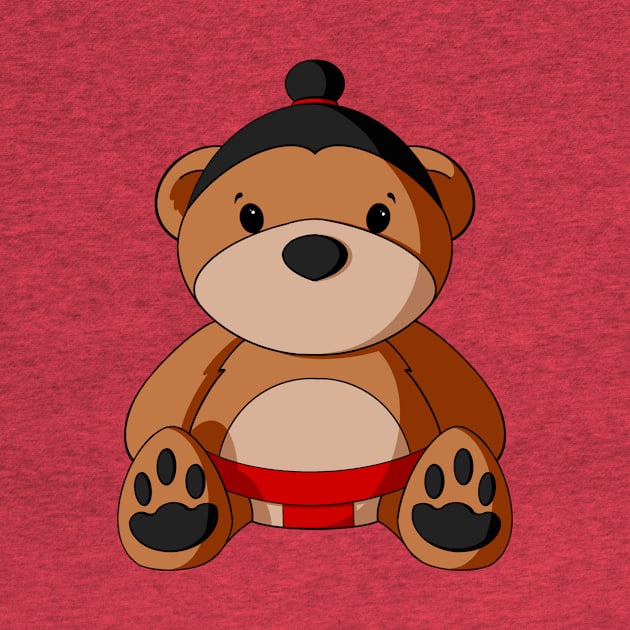 Sumo Teddy Bear by Alisha Ober Designs